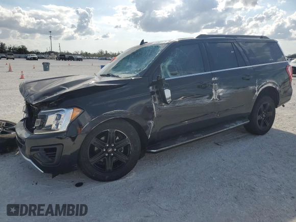 2021 Ford Expedition Max XLT z VIN 1FMJK1HT1MEA47707, wystawiony jako Copart lot #43869175 z przebiegiem Nie podano mil oraz Nie do naprawy • Non repairable. Historia ofert i sprzedaży dostępna na DreamBid. Obrazek 1.