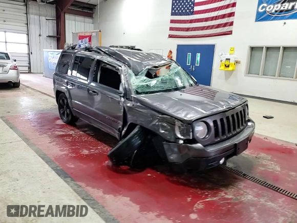 2015 Jeep Patriot Altitude Edition with VIN 1C4NJPBA8FD314000, listed as a Copart auction lot 51988325 with 115,217 mi miles and Salvage Title. Bid and sale history available at carsss.com. Image 14.