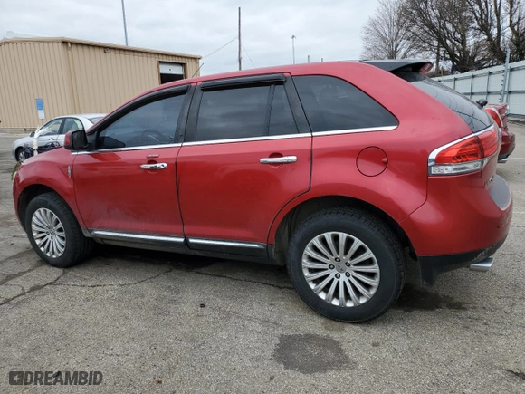 2011 Lincoln MKX with VIN 2LMDJ8JK8BBJ13614, listed as a Copart auction lot 49722575 with 161,221 mi miles and Salvage Title. Bid and sale history available at carsss.com. Image 2.