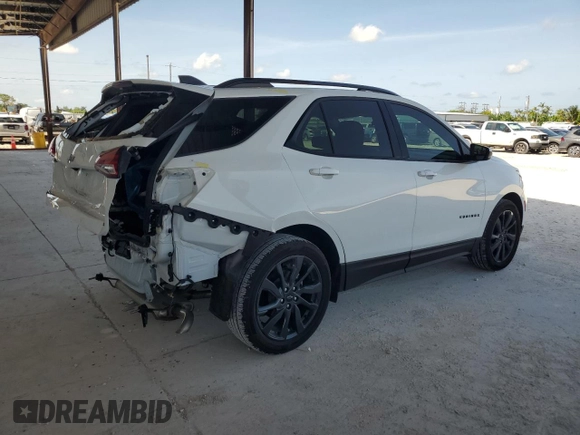 2024 Chevrolet Equinox RS z VIN 3GNAXMEG5RS217098, wystawiony jako Copart lot #58026325 z przebiegiem 10 744 mil mil oraz Nie do naprawy • Non repairable. Historia ofert i sprzedaży dostępna na DreamBid. Obrazek 3.