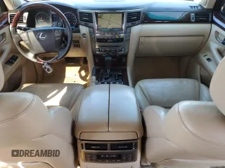2011 Lexus LX 570 with VIN JTJHY7AX5B4083045, listed as a Copart auction lot 50456225 with 122,942 mi miles and Salvage Title. Bid and sale history available at DreamBid. Image 8.
