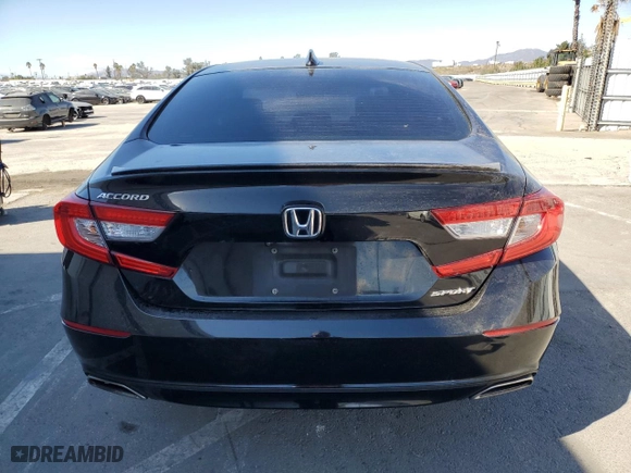 2019 Honda Accord Sedan Sport 1.5T with VIN 1HGCV1F38KA061018, listed as a Copart auction lot 78585934 with 155,988 mi miles and Salvage Title. Bid and sale history available at carsss.com. Image 6.