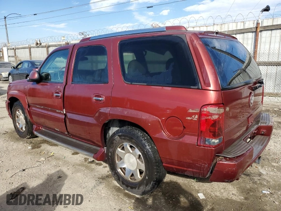 2002 Cadillac Escalade z VIN 1GYEC63TX2R296143, wystawiony jako Copart lot #45965545 z przebiegiem 288 265 mil mil oraz Szkoda całkowita • Salvage title. Historia ofert i sprzedaży dostępna na DreamBid. Obrazek 2.