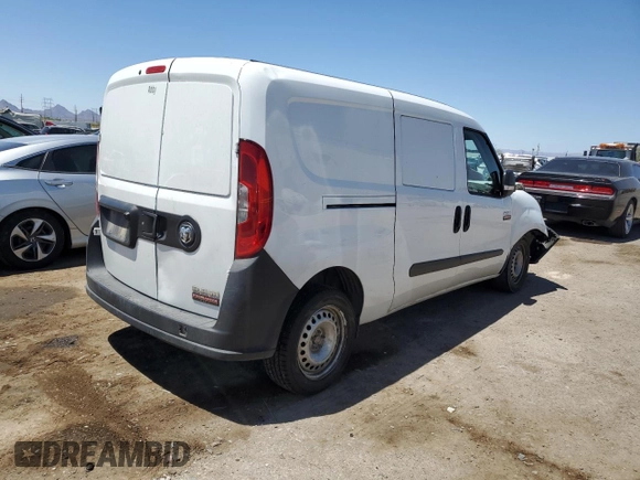 2018 Ram ProMaster City Cargo Tradesman with VIN ZFBERFABXJ6K67498, listed as a Copart auction lot 54472245 with 146,763 mi miles and Salvage Title. Bid and sale history available at DreamBid. Image 3.