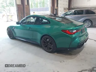 2023 BMW M4 with VIN WBS53AZ04PCM21453, listed as a IAAI auction lot 42751418 with 13,855 mi miles and . Bid and sale history available at DreamBid. Image 3.