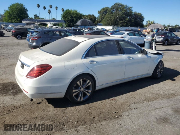 2017 Mercedes-Benz S 550e with VIN WDDUG6DB0HA316490, listed as a Copart auction lot 68325094 with Not Provided miles and Salvage Title. Bid and sale history available at DreamBid. Image 3.