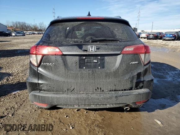 2022 Honda HR-V EX with VIN 3CZRU6H51NM766932, listed as a Copart auction lot 43207645 with 0 mi miles and Salvage Title. Bid and sale history available at carsss.com. Image 6.