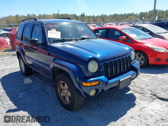 2002 Jeep Liberty Limited with VIN 1J4GL58K82W106635, listed as a IAAI auction lot 41842618 with 220,027 mi miles and . Bid and sale history available at carsss.com. Image 1.
