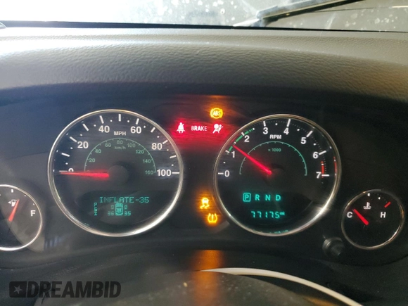 2017 Jeep Wrangler Unlimited Sahara with VIN 1C4BJWEG9HL698536, listed as a Copart auction lot 50700435 with 77,175 mi miles and Salvage Title. Bid and sale history available at carsss.com. Image 9.