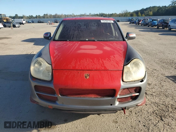 2005 Porsche Cayenne S with VIN WP1AB29P85LA61837, listed as a Copart auction lot 75708194 with 0 mi miles and Salvage Title. Bid and sale history available at carsss.com. Image 5.