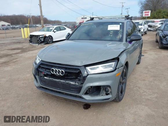 2019 Audi SQ5 Prestige with VIN WA1C4AFY2K2071710, listed as a IAAI auction lot 41893399 with 90,393 mi miles. Bid and sale history available at carsss.com. Image 2.