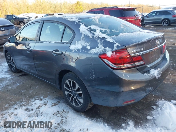 2014 Honda Civic Sedan EX with VIN 19XFB2F81EE207315, listed as a IAAI auction lot 41222886 with 145,484 mi miles. Bid and sale history available at carsss.com. Image 3.