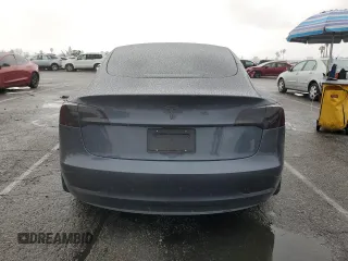 2023 Tesla Model 3 with VIN 5YJ3E1EA5PF640805, listed as a Copart auction lot 48389265 with 28,193 mi miles and Salvage title. Bid and sale history available at DreamBid. Image 6.
