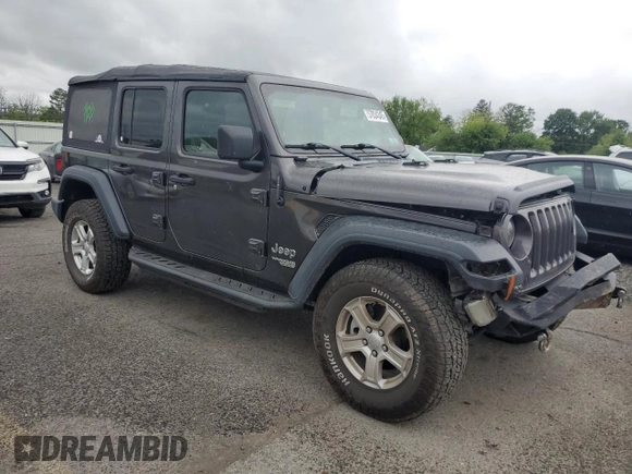 2018 Jeep Wrangler Unlimited Sport S с VIN 1C4HJXDG5JW171809, выставлен на аукционе Copart как лот 57834345 с пробегом 74 012 миль миль и Списание • Salvage title. История ставок и продаж доступна на DreamBid. Изображение 4.