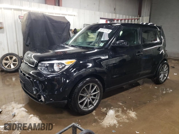 2016 Kia Soul + with VIN KNDJP3A5XG7397116, listed as a Copart auction lot 48761175 with 107,786 mi miles and Salvage Title. Bid and sale history available at carsss.com. Image 1.