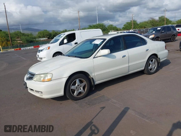 2003 Acura TL with VIN 19UUA56693A076744, listed as a IAAI auction lot 41678085 with 185,588 mi miles. Bid and sale history available at carsss.com. Image 2.