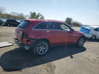 2022 Mercedes-Benz GLC with VIN W1N0G8EB8NV367851, listed as a Copart auction lot 51509425 with 34,758 mi miles and Salvage Title. Bid and sale history available at carsss.com. Image 3.
