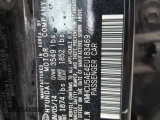 2014 Hyundai Accent SE z VIN KMHCU5AE4EU183469, wystawiony jako Copart lot #52501505 z przebiegiem 112 034 mil mil oraz Szkoda całkowita • Salvage title. Historia ofert i sprzedaży dostępna na DreamBid. Obrazek 13.