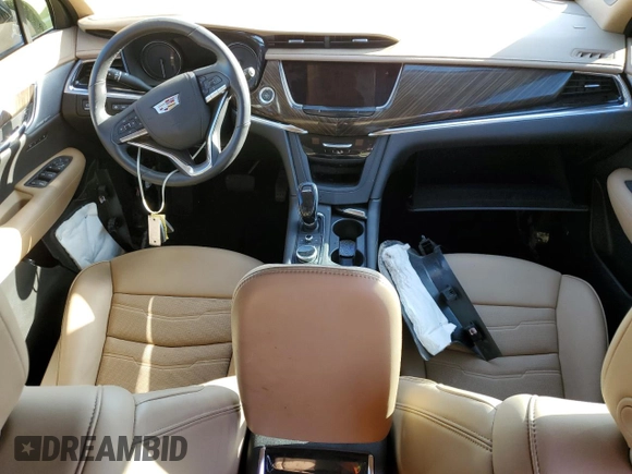 2022 Cadillac XT6 Premium Luxury with VIN 1GYKPFRS4NZ136219, listed as a Copart auction lot 76905874 with 0 mi miles and Non Repairable. Bid and sale history available at carsss.com. Image 8.