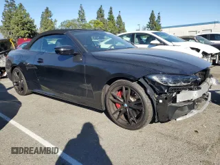 2023 BMW 4 Series M440i with VIN WBA53AT09PCL68116, listed as a Copart auction lot 75622303 with 3,449 mi miles and . Bid and sale history available at DreamBid. Image 4.