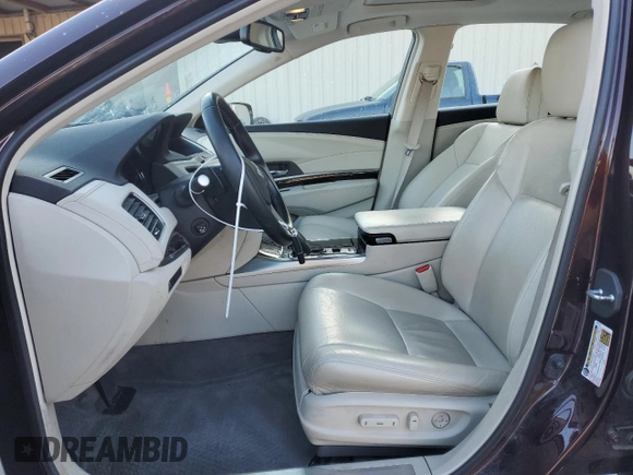 2015 Acura RLX Technology with VIN JH4KC1F5XFC001297, listed as a Copart auction lot 41814825 with 102,801 mi miles and Salvage title. Bid and sale history available at DreamBid. Image 7.