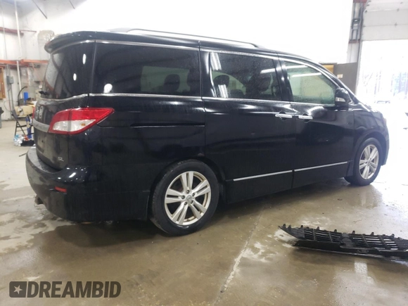 2012 Nissan Quest LE z VIN JN8AE2KP9C9050296, wystawiony jako Copart lot #52780705 z przebiegiem 160 944 mil mil oraz Szkoda całkowita • Salvage title. Historia ofert i sprzedaży dostępna na DreamBid. Obrazek 3.