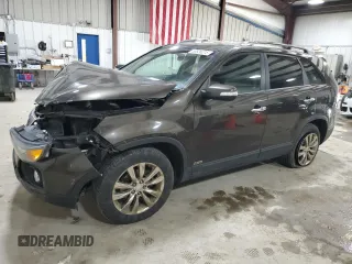 2011 Kia Sorento EX with VIN 5XYKUDA21BG114123, listed as a Copart auction lot 53526215 with 182,402 mi miles and Salvage Title. Bid and sale history available at carsss.com. Image 1.