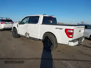 2021 Ford F-150 XL with VIN 1FTFW1E52MFA96820, listed as a IAAI auction lot 41420826 with 25,295 mi miles. Bid and sale history available at carsss.com. Image 3.