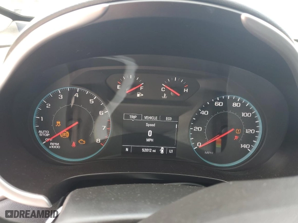 2020 Chevrolet Malibu LS with VIN 1G1ZC5ST7LF132671, listed as a Copart auction lot 57896774 with 52,012 mi miles and Salvage Title. Bid and sale history available at carsss.com. Image 9.