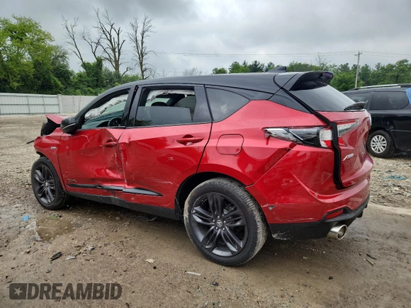 2021 Acura RDX w/A-Spec Package with VIN 5J8TC2H69ML012162, listed as a Copart auction lot 63760185 with Not provided miles and Salvage title. Bid and sale history available at DreamBid. Image 2.