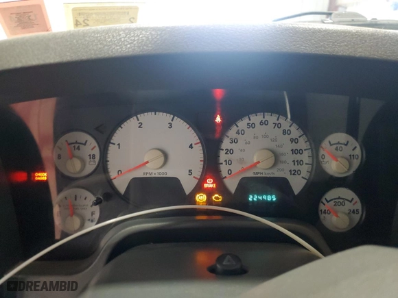 2008 Dodge Ram 3500 Laramie with VIN 3D7MX38AX8G188700, listed as a Copart auction lot 84154984 with 224,985 mi miles and Salvage Title. Bid and sale history available at carsss.com. Image 9.