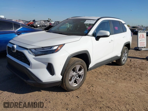 2025 Toyota RAV4 XLE with VIN 2T3W1RFV9SW366293, listed as a IAAI auction lot 41896395 with 10,315 mi miles. Bid and sale history available at carsss.com. Image 17.