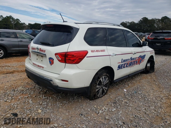 2017 Nissan Pathfinder S with VIN 5N1DR2MN1HC674107, listed as a Copart auction lot 88501435 with 113,303 mi miles and Salvage Title. Bid and sale history available at DreamBid. Image 3.