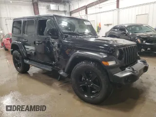 2022 Jeep Wrangler Unlimited Sport S with VIN 1C4HJXDG4NW201971, listed as a Copart auction lot 42845135 with 34,461 mi miles and Salvage Title. Bid and sale history available at carsss.com. Image 4.