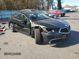 2020 Acura TLX w/Technology Pkg with VIN 19UUB3F45LA000891, listed as a Copart auction lot 78695594 with 36,002 mi miles and Salvage Title. Bid and sale history available at carsss.com. Image 4.