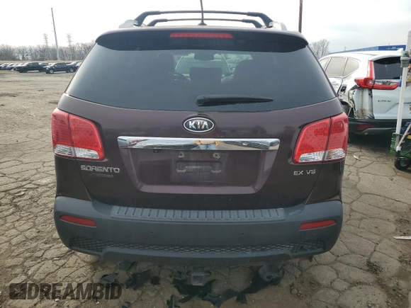 2012 Kia Sorento EX with VIN 5XYKUDA21CG201442, listed as a Copart auction lot 80690424 with 103,040 mi miles and Salvage Title. Bid and sale history available at carsss.com. Image 6.