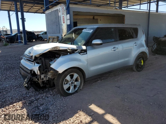 2017 Kia Soul with VIN KNDJN2A28H7494046, listed as a Copart auction lot 53563805 with 88,072 mi miles and Salvage Title. Bid and sale history available at carsss.com. Image 1.