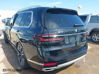 2025 BMW X7 xDrive40i with VIN 5UX23EM01S9X70776, listed as a IAAI auction lot 41653829 with 3,005 mi miles. Bid and sale history available at carsss.com. Image 18.