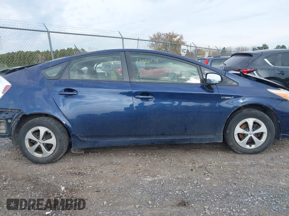 2013 Toyota Prius One with VIN JTDKN3DU2D1687801, listed as a IAAI auction lot 40650178 with 58,017 mi miles and . Bid and sale history available at DreamBid. Image 13.