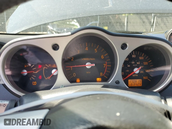 2004 Nissan 350Z Touring with VIN JN1AZ34E54T052703, listed as a Copart auction lot 70016184 with 170,619 mi miles and Salvage Title. Bid and sale history available at carsss.com. Image 9.