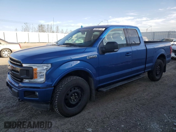2018 Ford F-150 XL with VIN 1FTEX1EP6JKE53624, listed as a Copart auction lot 55498145 with 92,438 mi miles and Salvage Title. Bid and sale history available at DreamBid. Image 1.