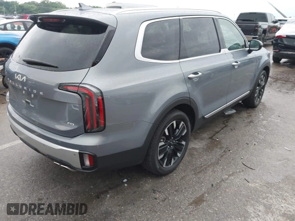 2024 Kia Telluride SX Prestige X-Pro with VIN 5XYP5DGC2RG520392, listed as a IAAI auction lot 42420406 with 19,649 mi miles and . Bid and sale history available at DreamBid. Image 4.
