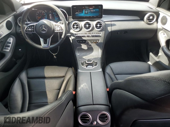 2021 Mercedes-Benz C 300 with VIN W1KWF8DB8MR632402, listed as a Copart auction lot 52971445 with 38,939 mi miles and Salvage Title. Bid and sale history available at carsss.com. Image 8.