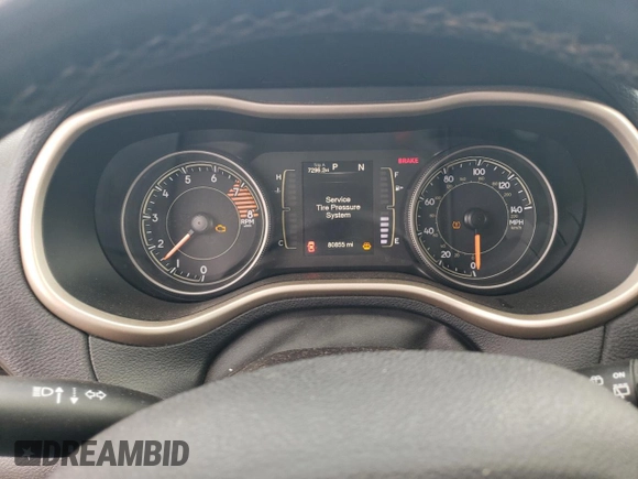 2017 Jeep Cherokee Sport with VIN 1C4PJLAS2HW652382, listed as a Copart auction lot 63910224 with 80,855 mi miles and Salvage title. Bid and sale history available at DreamBid. Image 9.