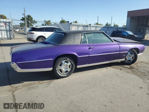 1967 Ford Thunderbird with VIN 7Y82Z163635, listed as a Copart auction lot 74756614 with 1,079 mi miles and Clean Title. Bid and sale history available at DreamBid. Image 3.
