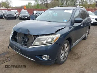 2014 Nissan Pathfinder SL with VIN 5N1AR2MM5EC703470, listed as a IAAI auction lot 42075929 with 124,920 mi miles. Bid and sale history available at carsss.com. Image 6.