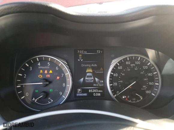 2018 Infiniti Q50 RED SPORT 400 with VIN JN1FV7AR3JM480498, listed as a Copart auction lot 48497015 with 85,283 mi miles and Clean Title. Bid and sale history available at carsss.com. Image 9.