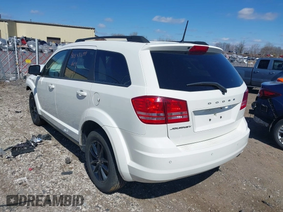 2020 Dodge Journey SE Value with VIN 3C4PDCABXLT265228, listed as a IAAI auction lot 41843599 with 53,797 mi miles and . Bid and sale history available at carsss.com. Image 3.
