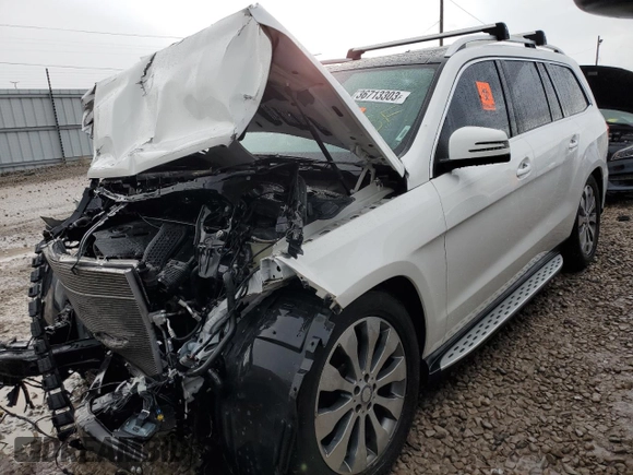 2017 Mercedes-Benz GLS with VIN 4JGDF6EE4HA772512, listed as a Copart auction lot 36713303 with 0 mi miles. Bid and sale history available at carsss.com. Image 1.