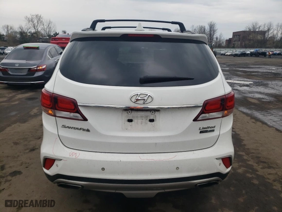 2017 Hyundai Santa Fe Limited Ultimate with VIN KM8SRDHF0HU242835, listed as a Copart auction lot 52719165 with 129,697 mi miles and Salvage Title. Bid and sale history available at carsss.com. Image 6.